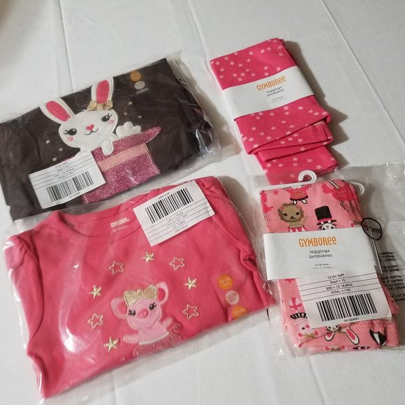 Gymboree Other - Gymboree Star of the Show NWT 12-18 month leggings, bodysuit, shirt & curlies